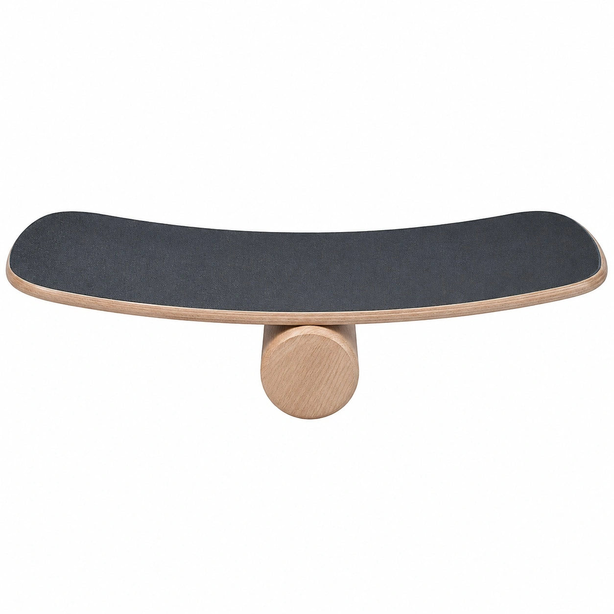 Balanceboard aus Holz mit Rutschfester Oberfläche, Schwarz
