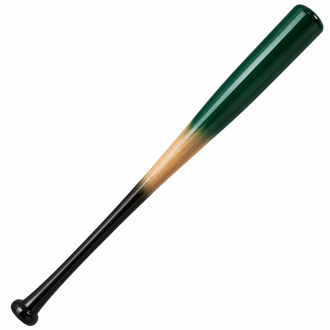 Baseballschläger 85 cm Grün/Schwarz/Holzoptik
