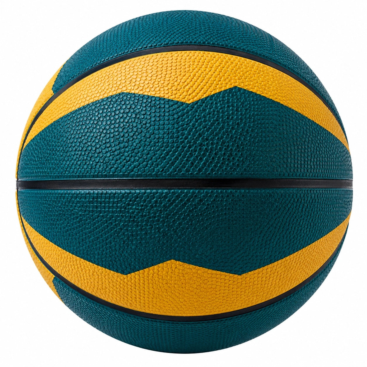 Basketball Größe 7 für Outdoor und Indoor Grün Gelb
