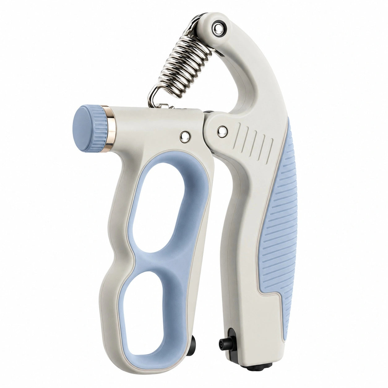 Ergonomischer Handtrainer mit einstellbarem Widerstand Beige/Blau