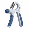Einstellbarer Handtrainer mit Feder, Blau/Silber