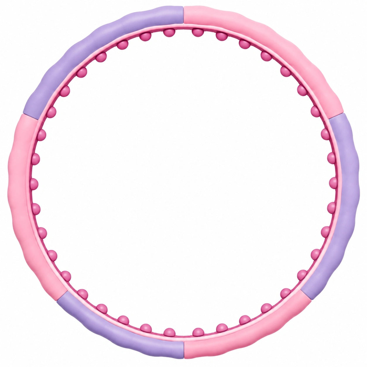 Hula Hoop Massage Fitness Reifen abnehmbar Rosa/Lila