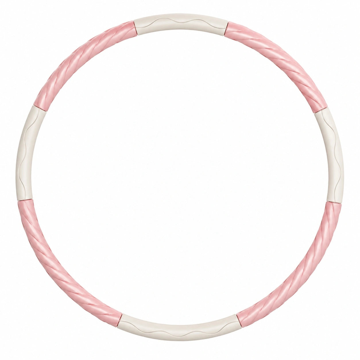 Fitness Hula-Hoop Reifen 100cm Rosa/Weiß