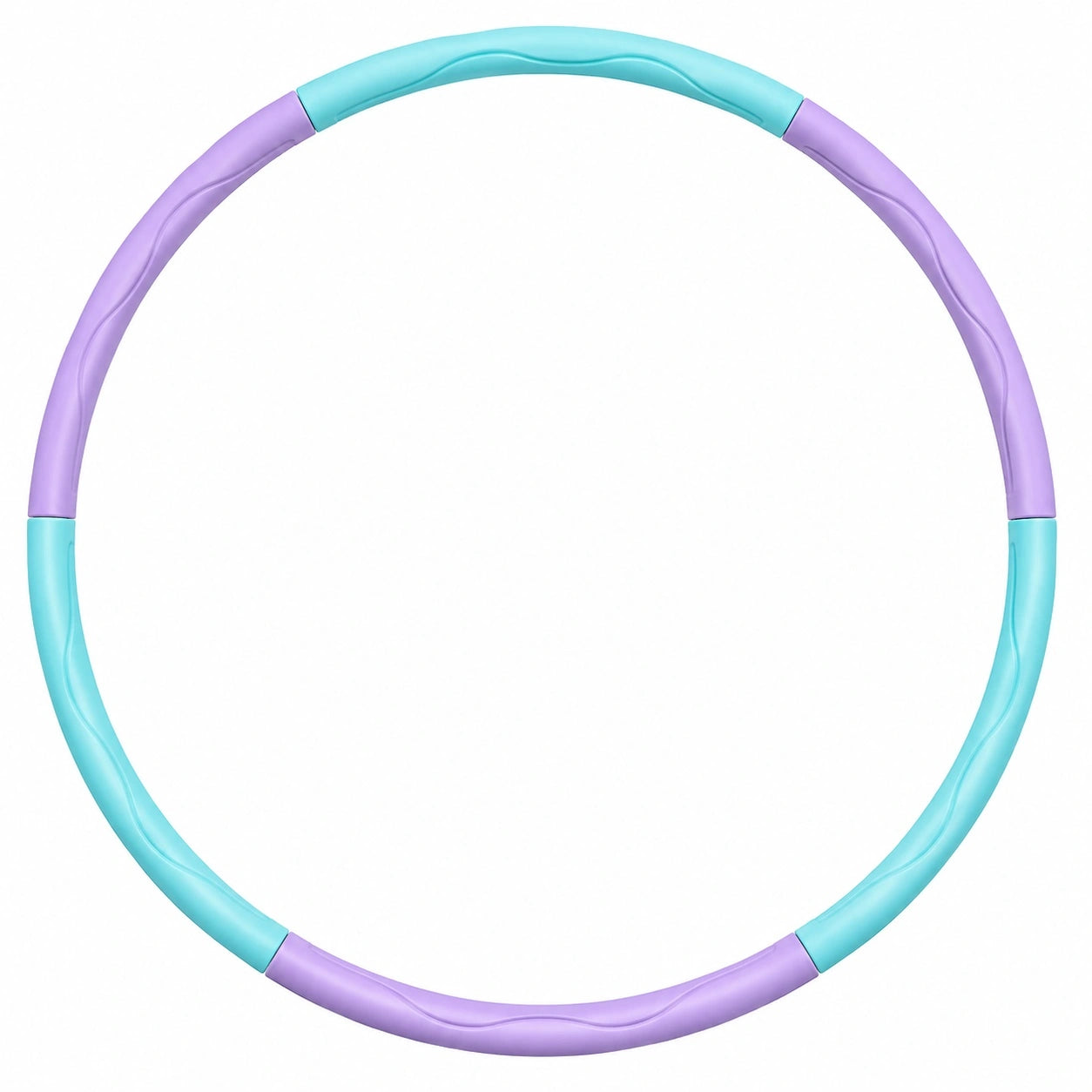 Fitness Hula Hoop 90cm Lila/Türkis, Abnehmbar