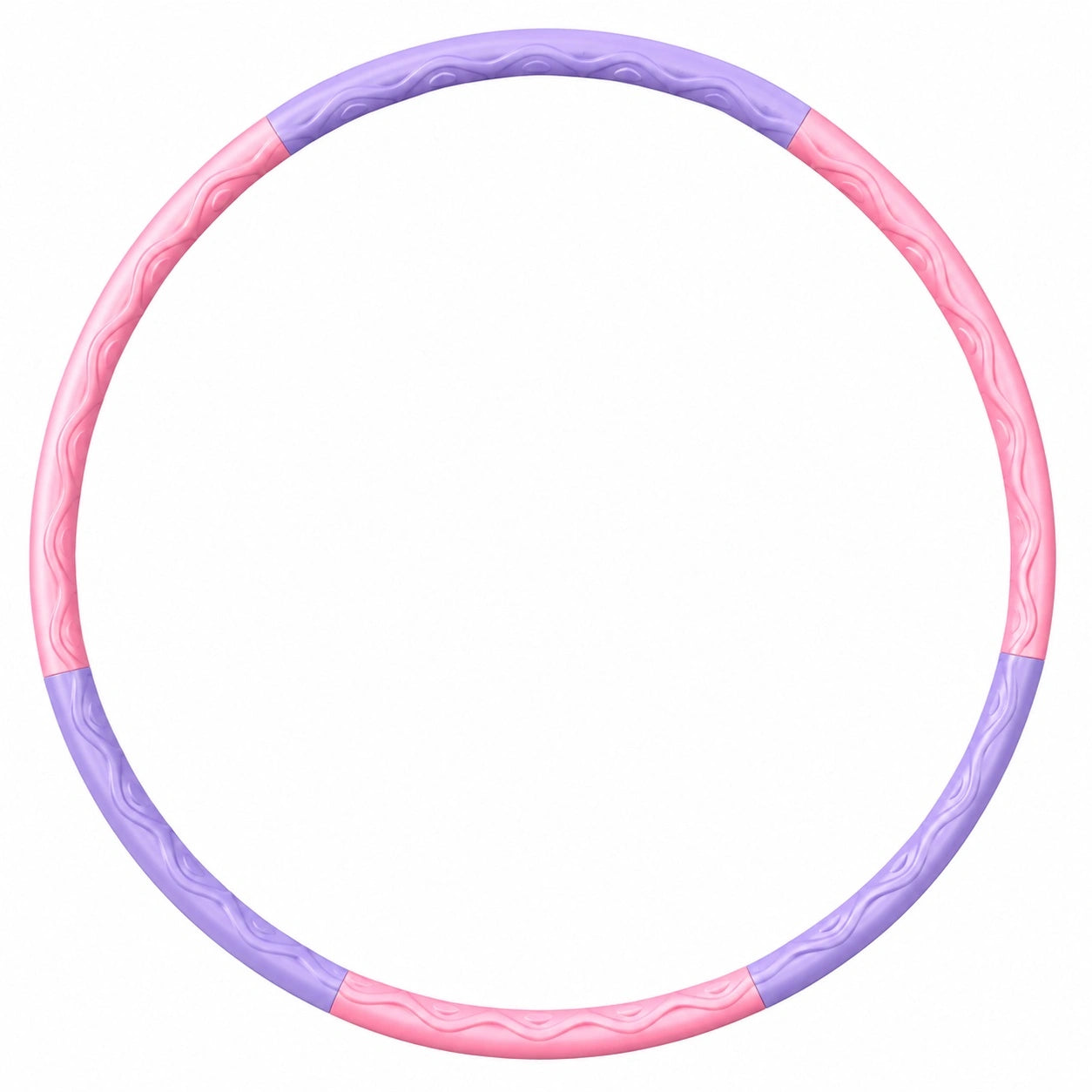 Hula Hoop Fitnessreifen für Core-Training, Lila/Rosa