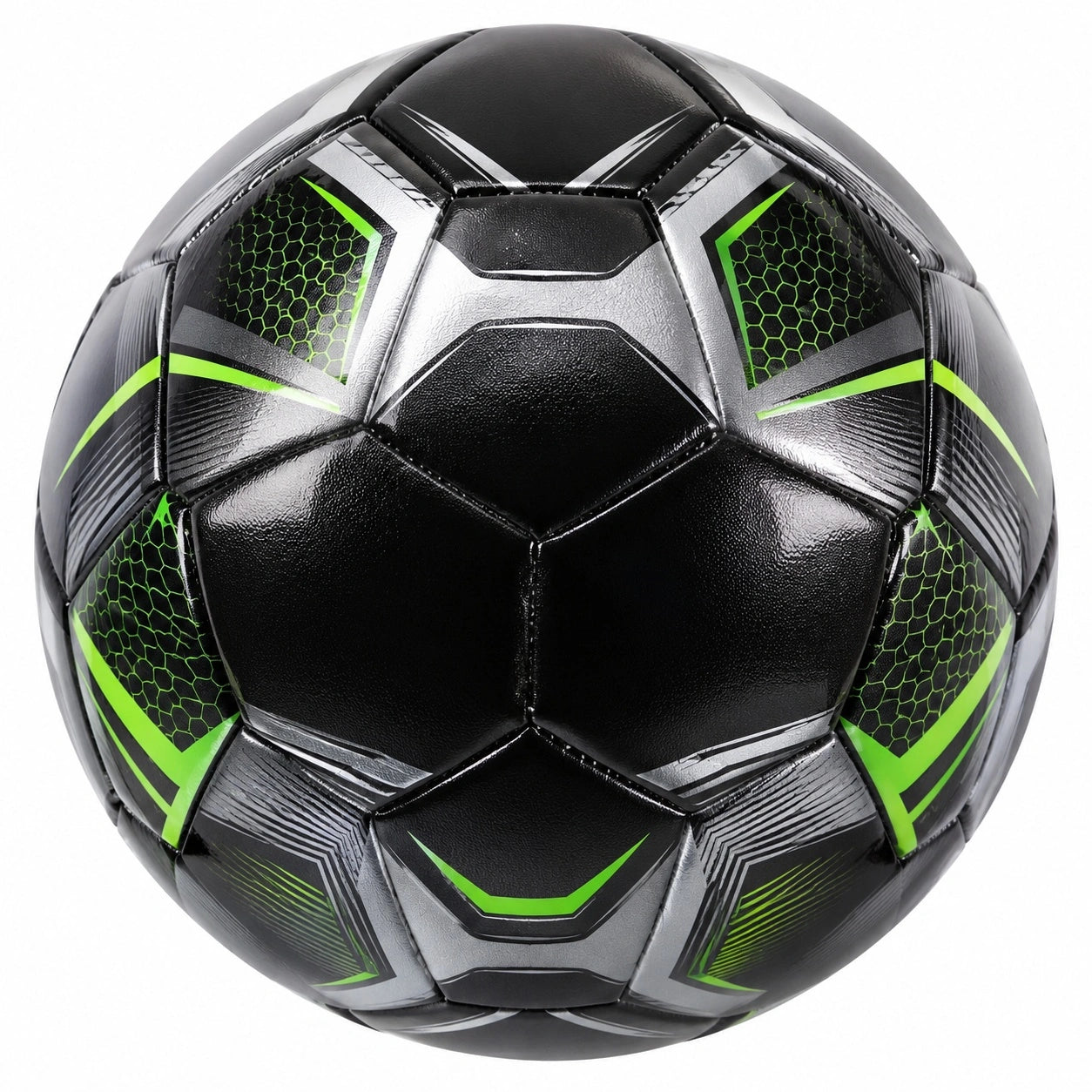 Fußball Größe 5 Schwarz/Grün
