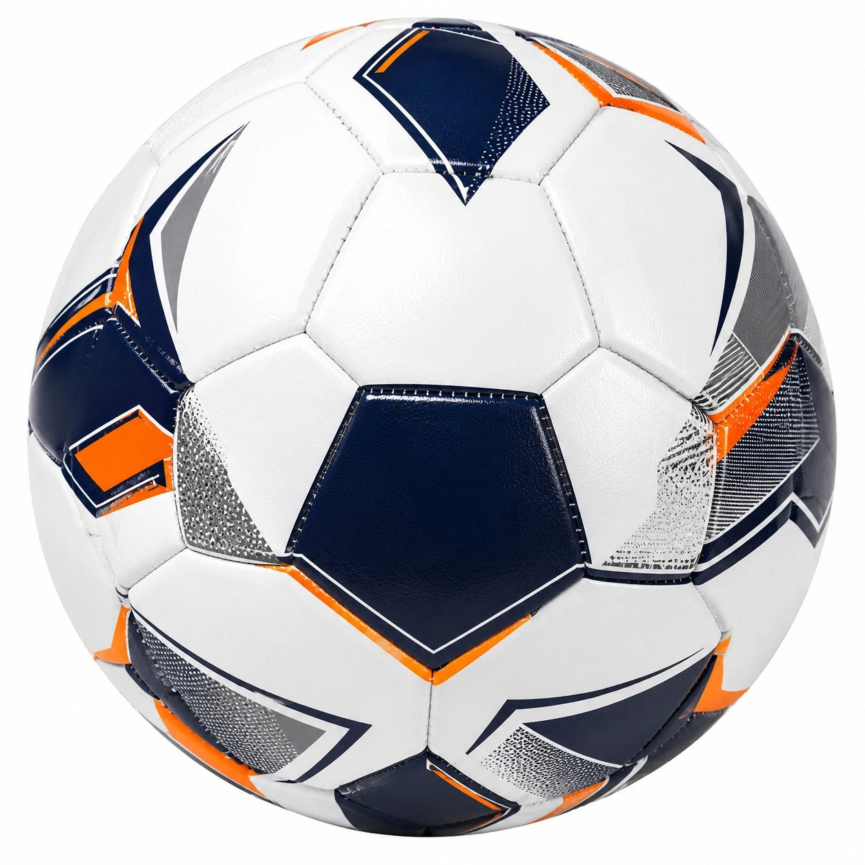 Fußball Größe 5 Weiß/Blau/Orange