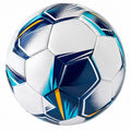 Fußball Weiß Blau Gelb, Handgenäht, 69 cm