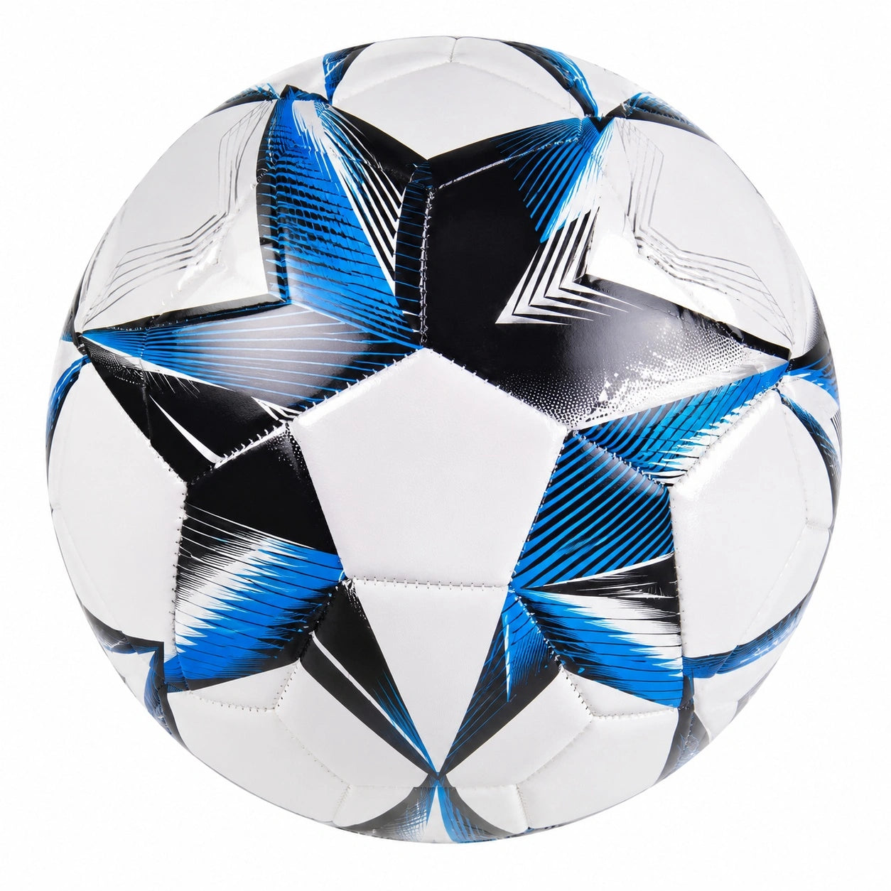 Trainingsfußball Größe 5 Blau/Schwarz