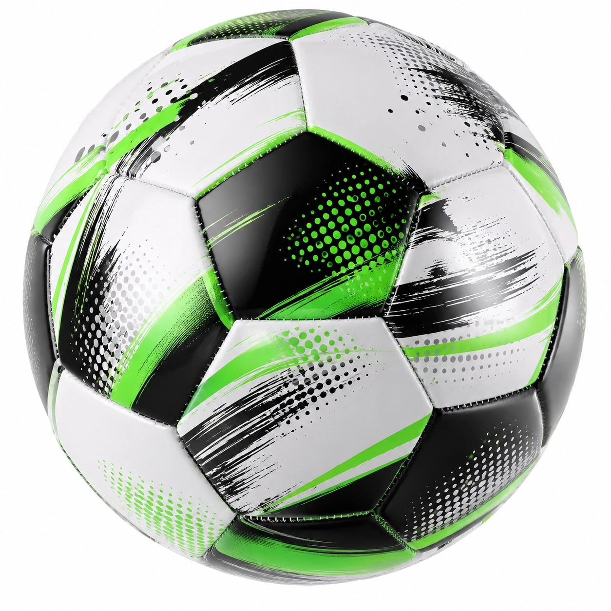 Hochwertiger Fußball für Training Grün/Schwarz/Weiß