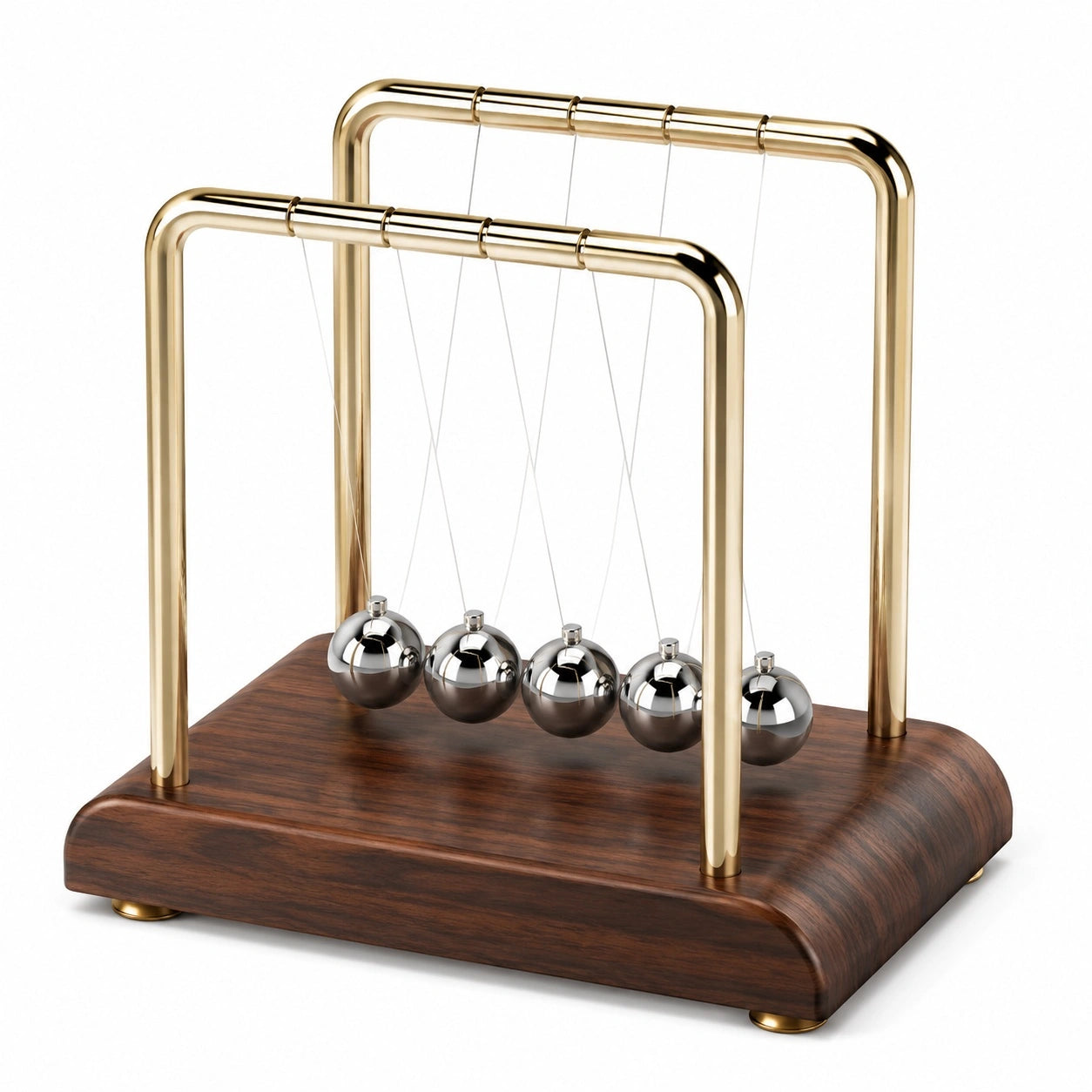 Newton Pendel Tischdekoration Gold Silber Braun