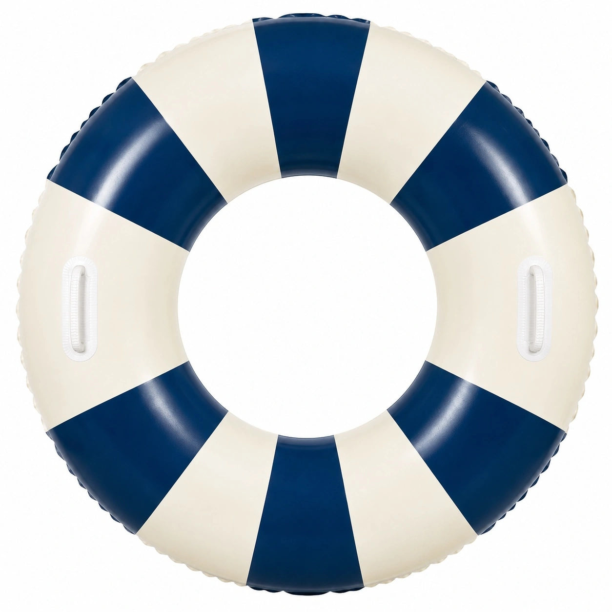 Aufblasbarer Schwimmring Blau und Weiß mit Griffen