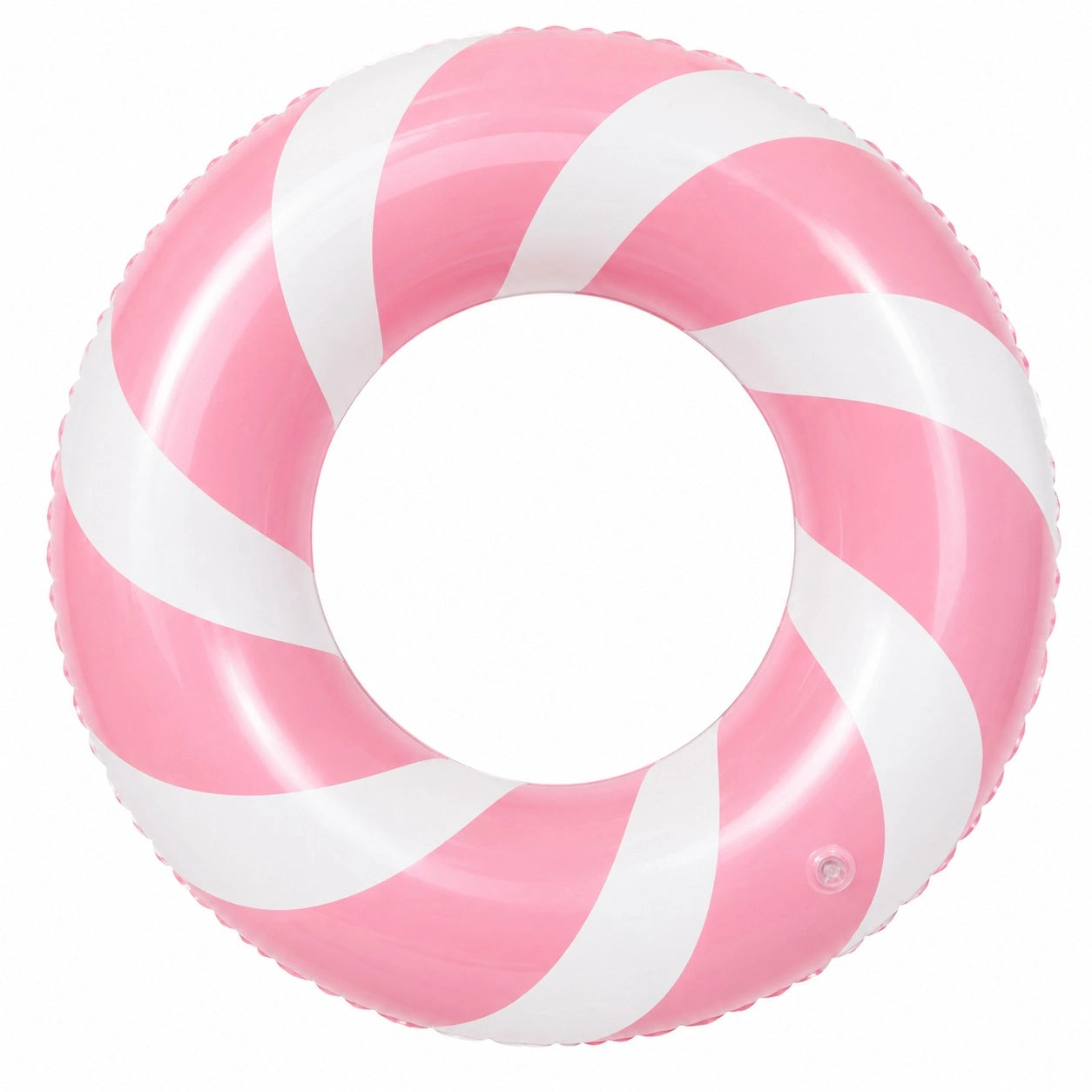 Aufblasbarer Schwimmring Rosa Weiß - Spiraldesign, 90cm